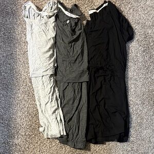 Women's Short Sleeve Tees - Black, Gray, and Light Gray